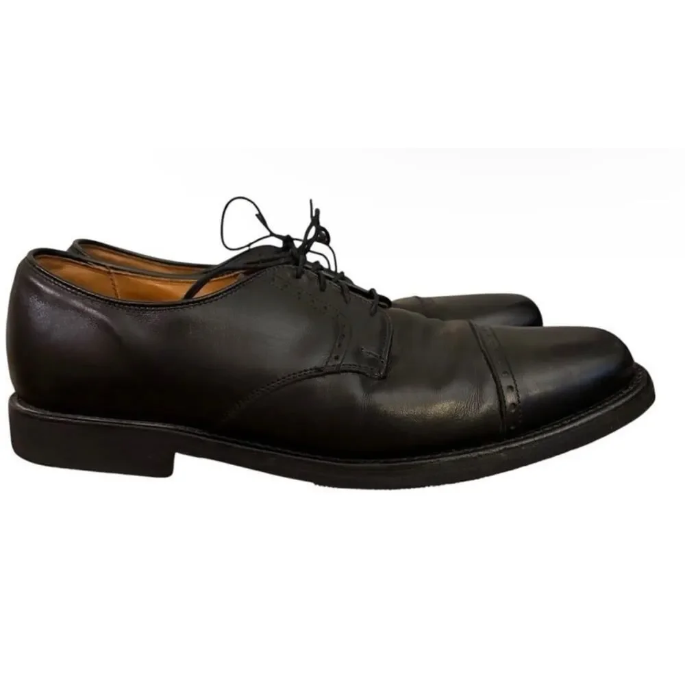 Allen Edmonds Perry Cap Oxford Dress Shoes Black Leather USA Men’s 9 D Classic